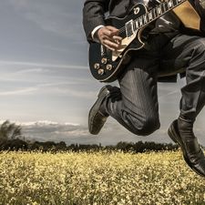 Executive rocking out