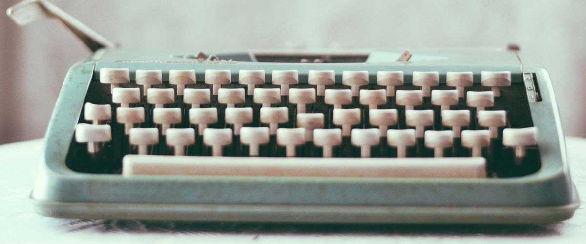 Old-fashioned typewriter